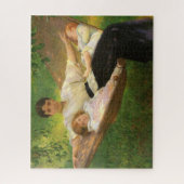 De hangmat (door Joseph DeCamp) Legpuzzel (Verticaal)