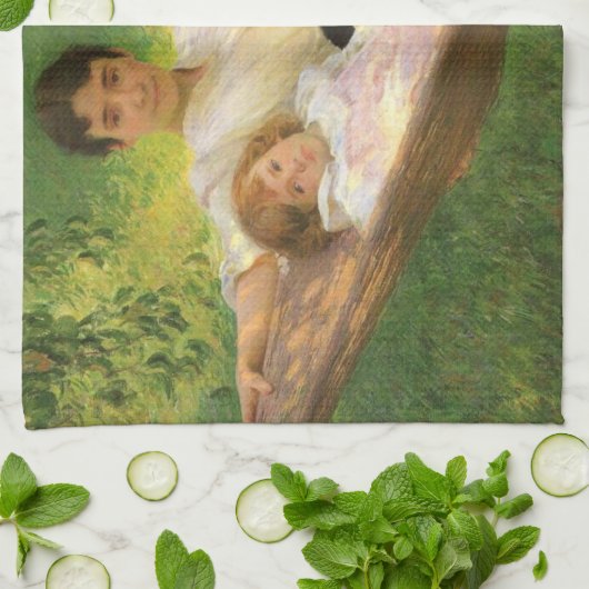 De hangmat (door Joseph DeCamp) Theedoek (Gevouwen)