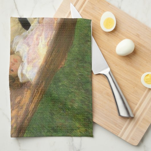 De hangmat (door Joseph DeCamp) Theedoek (Quarter Fold)