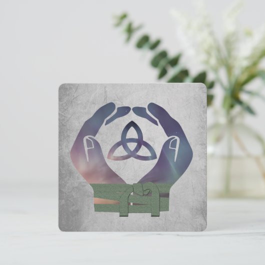 De Hantering van de Eterniteit sparen de Datum Save The Date (Staand voorkant)