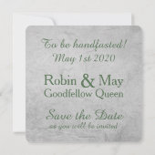 De Hantering van de Eterniteit sparen de Datum Save The Date (Achterkant)