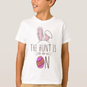 De hap is op paaseierstunt Schattige bunny T-shirt (Voorkant)