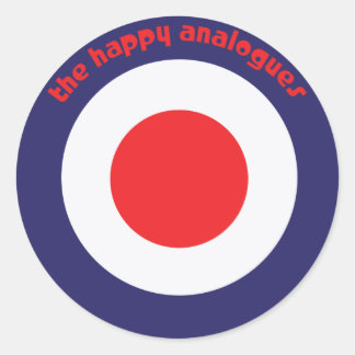 De Happy Analogs Bullseye stickers