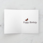 De Happy Birthday Peacock Butterfly kaart van (Binnen)