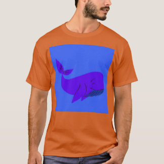 De Happy Blue Whale T-shirt
