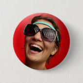 De Happy Bride Ronde Button 5,7 Cm (Voorkant)