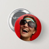 De Happy Bride Ronde Button 5,7 Cm (Voorkant /achterkant)