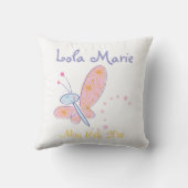 De Happy Butterfly Kussen (Achterkant)