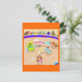 De Happy Clowns Briefkaart (Staand voorkant)