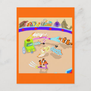 De Happy Clowns Briefkaart