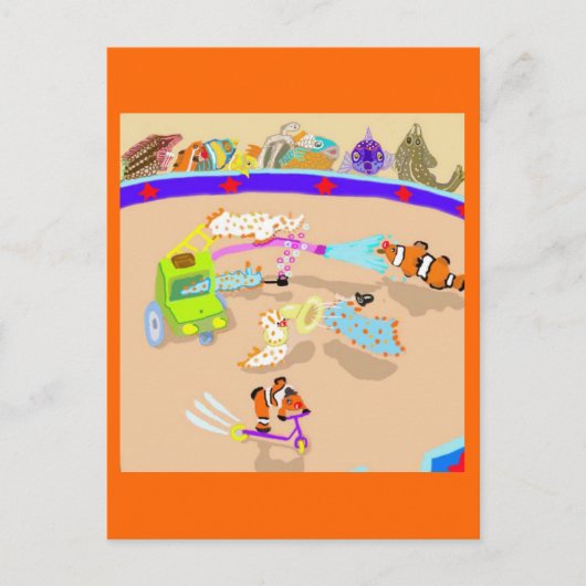 De Happy Clowns Briefkaart (Voorkant)
