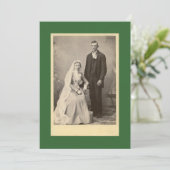 De Happy Couple Wedding Uitnodiging (Staand voorkant)