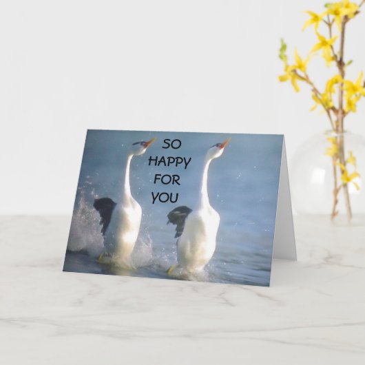 DE "HAPPY DANCE" DOOR ZANEN ALLEEN VOOR U KAART (Gele Bloem)