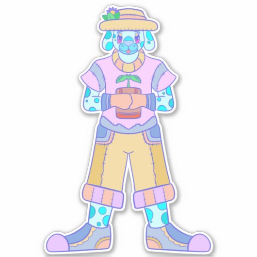 De Happy Dog Sticker (Voorkant)