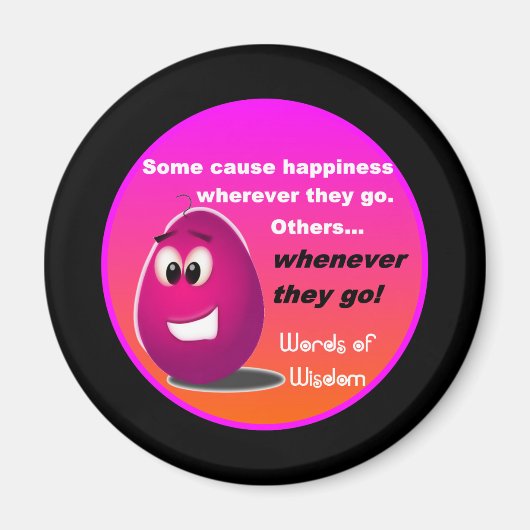 De Happy Egg Head Wisdom producten Magneet (Voorkant)