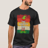 De Happy Elf Matching Group kerstparty Pajam T-shirt (Voorkant)