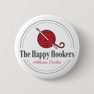 De Happy H Atlanta Crochet Logo Button