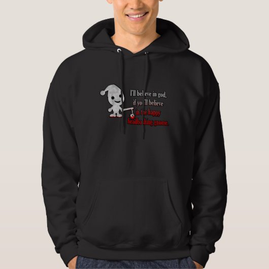 De Happy Headbashing Gnome Hoodie (Voorkant)