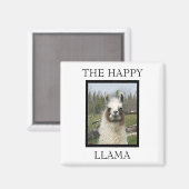 DE HAPPY LLAMA MAGNET (Voorkant / Achterkant)