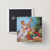 De Happy Lovers Valentijn Holiday Button (Voorkant /achterkant)