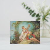 De Happy Lovers van Jean Honore Fragonard Briefkaa Briefkaart (Staand voorkant)