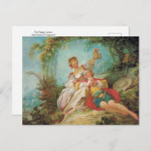 De Happy Lovers van Jean Honore Fragonard Briefkaa Briefkaart (Voorkant / Achterkant)