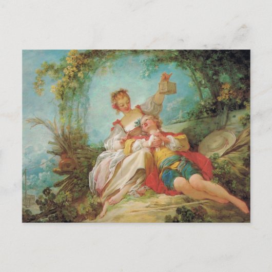 De Happy Lovers van Jean Honore Fragonard Briefkaa Briefkaart (Voorkant)