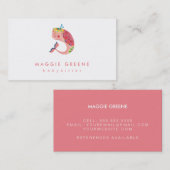 De Happy Pink Whale Visitekaartje (Voorkant / Achterkant)