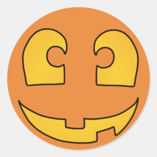 De Happy Pumpkin Ronde Sticker
