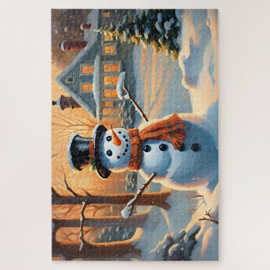 De Happy Snowman Legpuzzel (Verticaal)