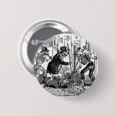 "De Happy Street Cleaner Calaveras" Ronde Button 5,7 Cm (Voorkant /achterkant)