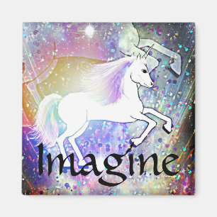 De Happy Unicorn Magnet