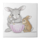 De HappyHoppers®-keramische tegel Tegeltje (Voorkant)