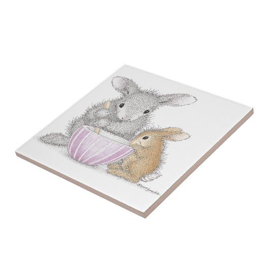 De HappyHoppers®-keramische tegel Tegeltje (Zijkant)