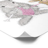 De HappyHoppers® Wall Art Poster (Hoek)