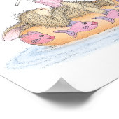 De HappyHoppers® Wall Art Poster (Hoek)