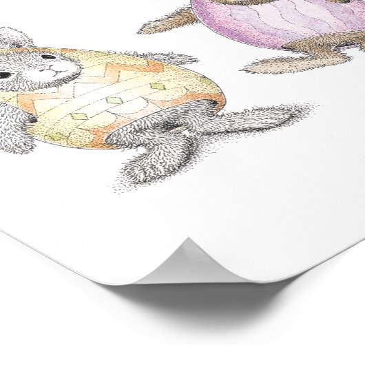 De HappyHoppers® Wall Art Poster (Hoek)