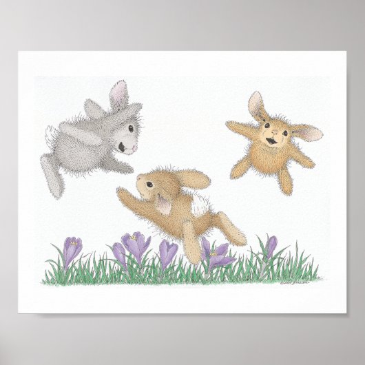 De HappyHoppers® Wall Art Poster (Voorkant)