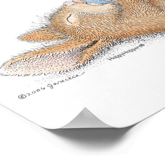 De HappyHoppers® Wall Art Poster (Hoek)