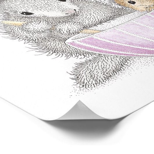 De HappyHoppers® Wall Art Poster (Hoek)