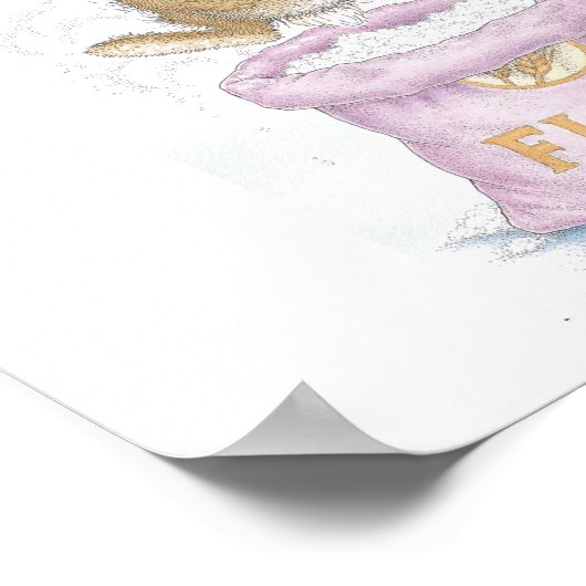 De HappyHoppers® Wall Art Poster (Hoek)