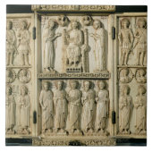 De Harbaville Triptych die Christus Enthroned afsc Tegeltje (Voorkant)