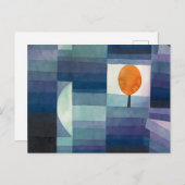 De Harbinger van de herfst door Paul Klee Briefkaart (Voorkant / Achterkant)