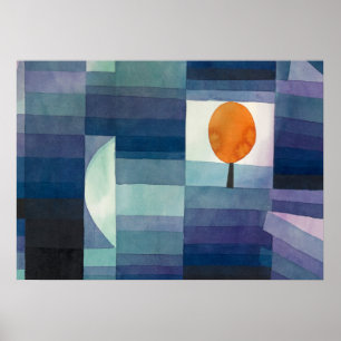 De Harbinger van de herfst door Paul Klee Poster