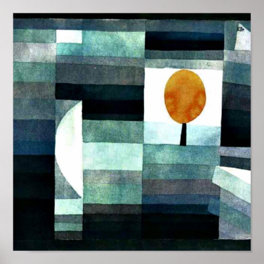 De Harbinger van de herfst door Paul Klee Poster (Voorkant)
