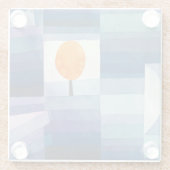 De Harbinger van de herfst - Paul Klee - Modern Ar Glazen Onderzetter (Achterkant)