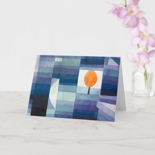 De Harbinger van de herfst - Paul Klee - Modern Ar Kaart (Orchidee)