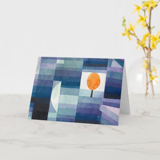 De Harbinger van de herfst - Paul Klee - Modern Ar Kaart (Gele Bloem)