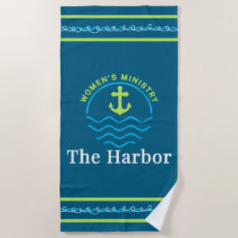 De Harbour Logo Beach handdoek