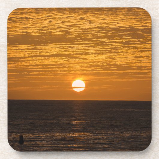 De harde plastic onderzetters van de zonsondergang (Voorkant)